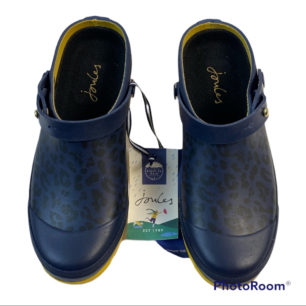 NWT Joules rain clogs sz7